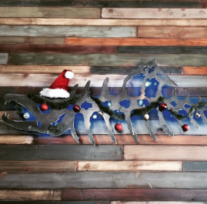 Cool Christmas Salmon Decoration at the Brewery